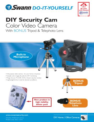 swann sw211 dtx security cameras owners manual PDF