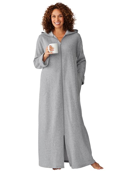 sweatshirt robe with zipper