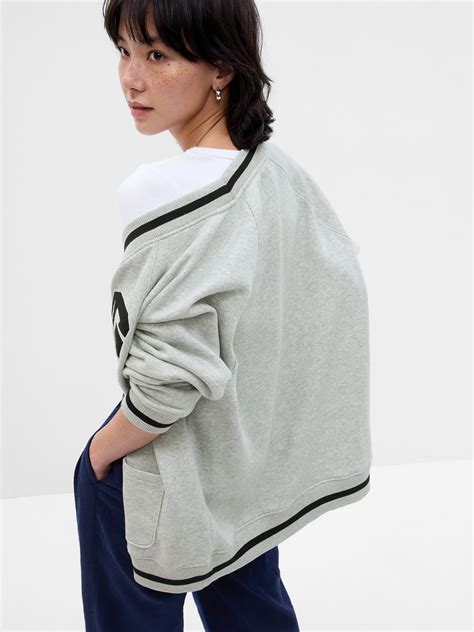 sweatshirt with cardigan