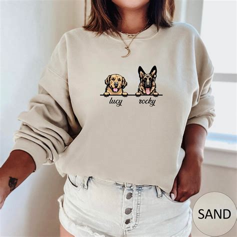 sweatshirt with dog face