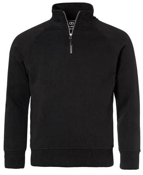 sweatshirt with half zipper