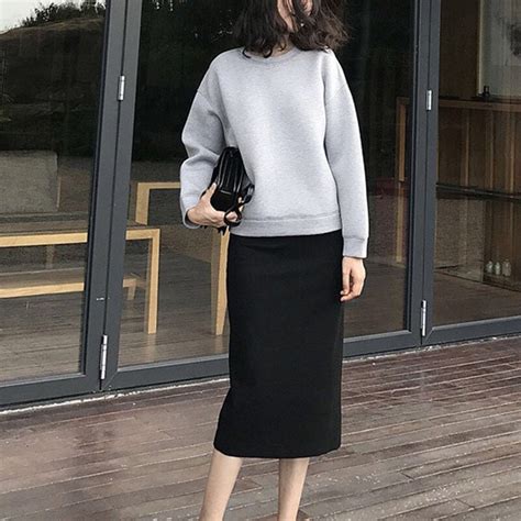 sweatshirt with skirt