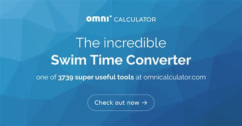swim time converter