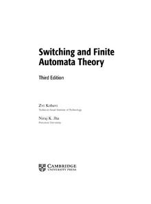 switching finite automata theory solution manual Kindle Editon