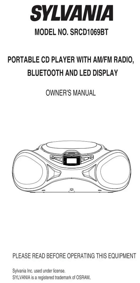 sylvania srcd739 owners manual Epub