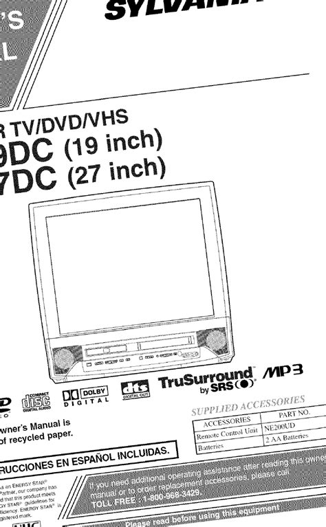 sylvania vcr user manuals Doc