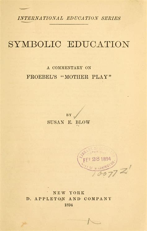 symbolic education commentary froebels classic Reader