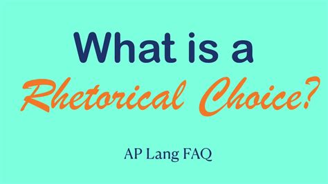 syntactical choice vs rhetorical choice
