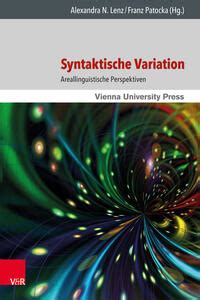 syntaktische variation areallinguistische perspektiven linguistik Doc