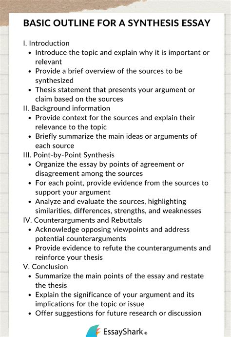 synthesized essay example