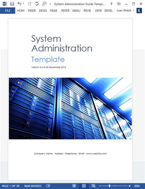 system administration manual template Kindle Editon