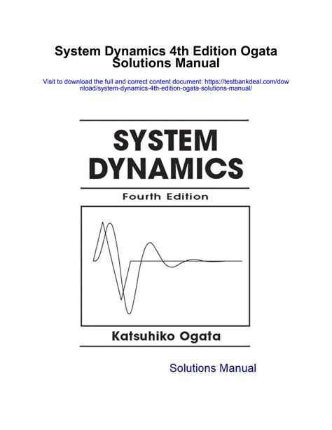 system dynamics fourth edition ogata solution manual Epub