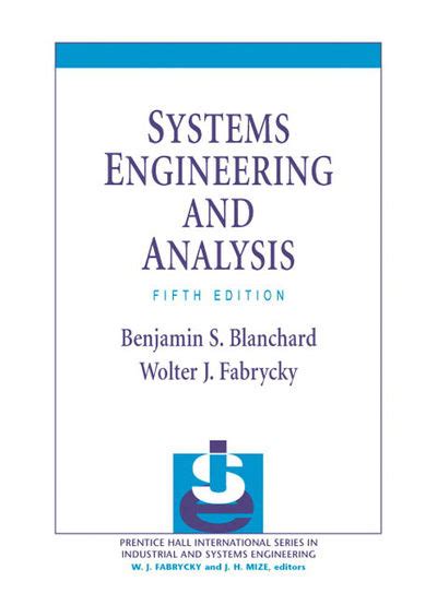 system engineering and analysis blanchard PDF