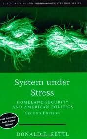 system under stress homeland security and american politics public affairs and policy administration Kindle Editon