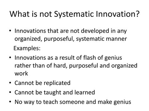 systematic innovation systematic innovation Doc