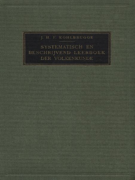 systematisch en beschrijvend leerboek der volkenkunde Doc