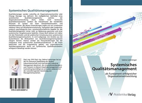 systemisches qualit tsmanagement fundament erfolgreicher organisationsentwicklung Reader