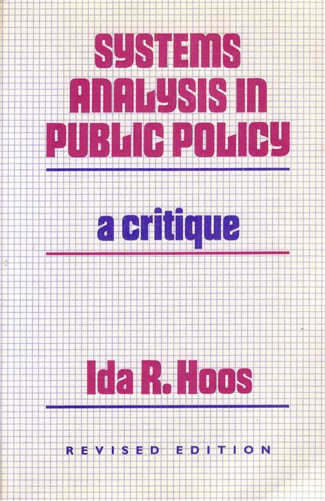 systems analysis in public policy a critique revised edition Kindle Editon