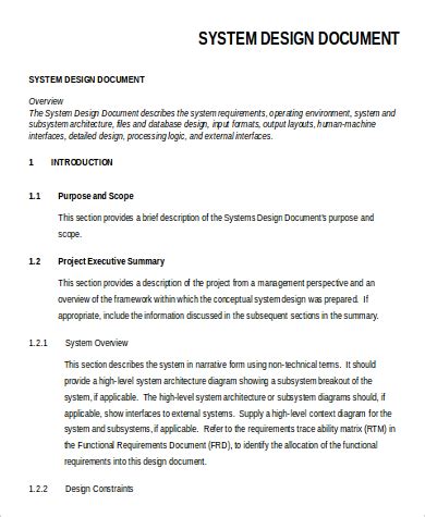 systems design document example Kindle Editon