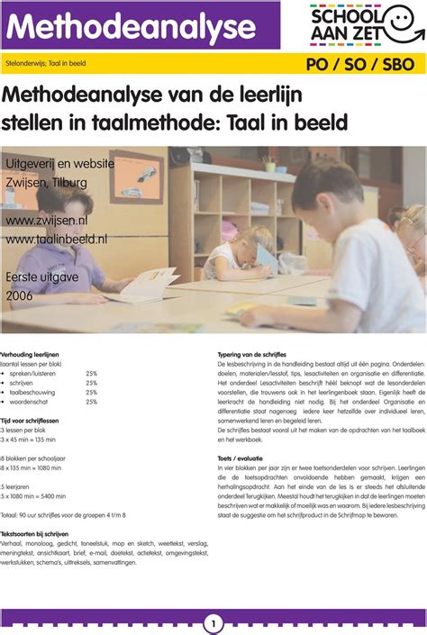 taal taken volledige taalmethode gebaseerd op differentiatie en zelfwerkzaamheid deel 6a Epub