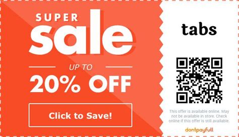 tabs chocolate discount code