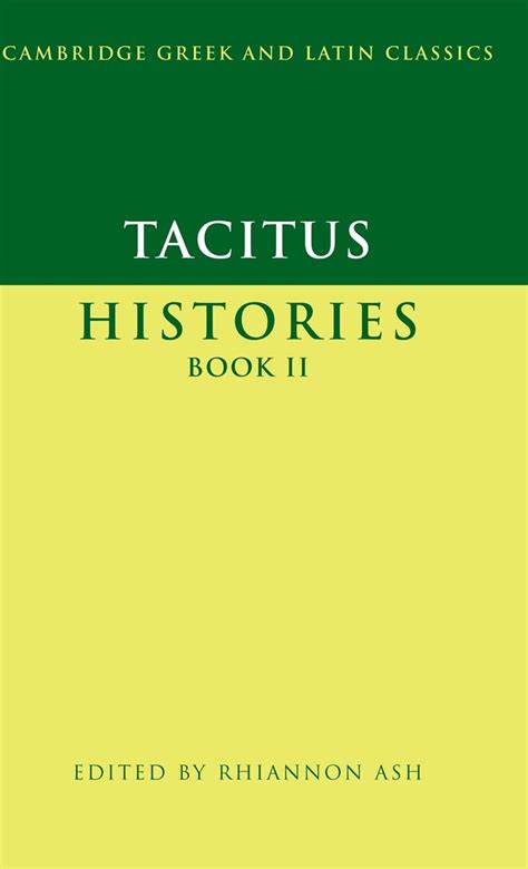 tacitus histories book ii cambridge greek and latin classics bk 2 Epub