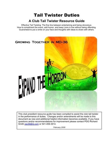 tail-twister-duties-lions-of-oregon Ebook Doc