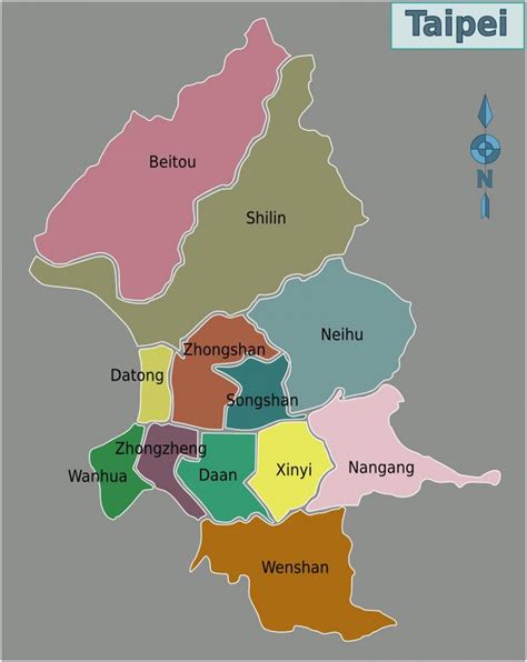 taipei district map