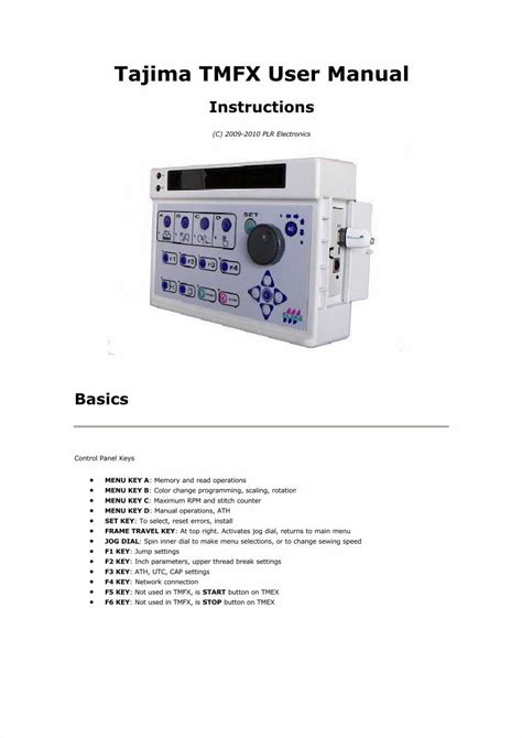 tajima tmfx c manual Reader