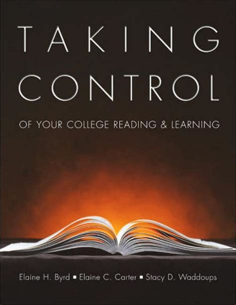 taking control of your college reading and learning Reader