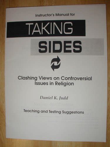 taking sides clashing views on controversial issues in religion Reader