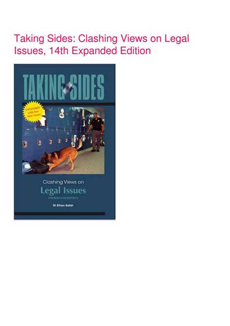 taking sides clashing views on legal issues expanded Kindle Editon