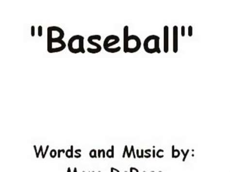 talking baseball game lyrics