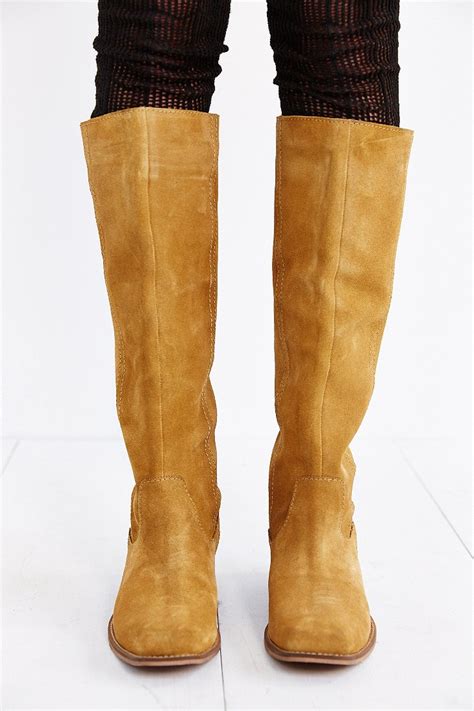 tall suede boots