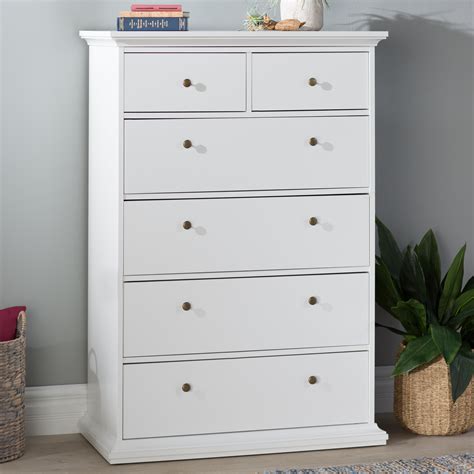 tall white dresser