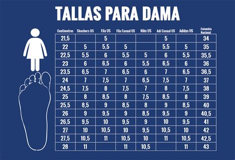 tallas de zapatos mujer