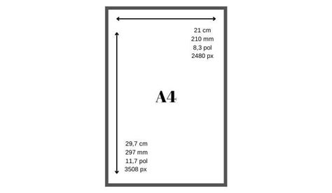 tamanho folha a4