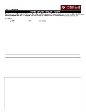 tamu force request