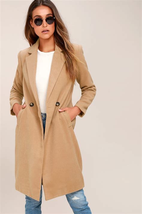 tan coat ladies