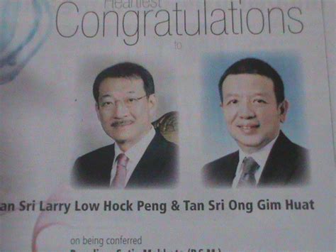 tan sri larry low hock peng