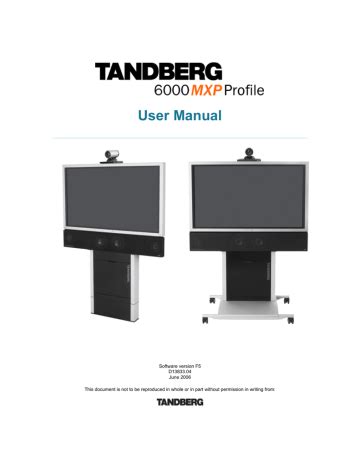 tandberg 6000 mxp codec user manual Reader