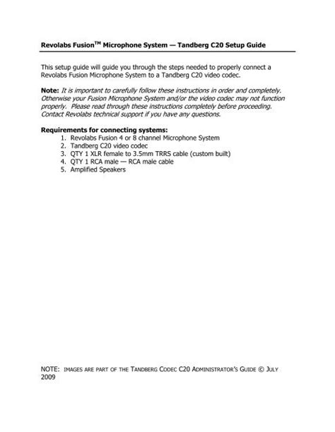 tandberg c20 installation guide Epub