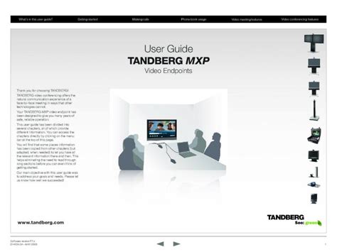tandberg mxp user guide Doc