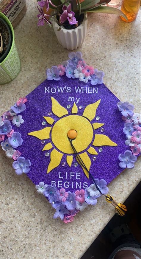 tangled grad cap