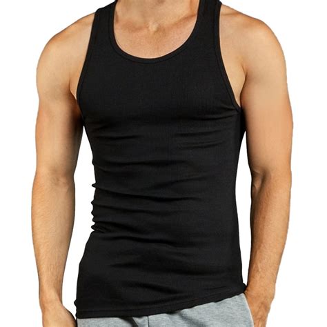 tank top mens black