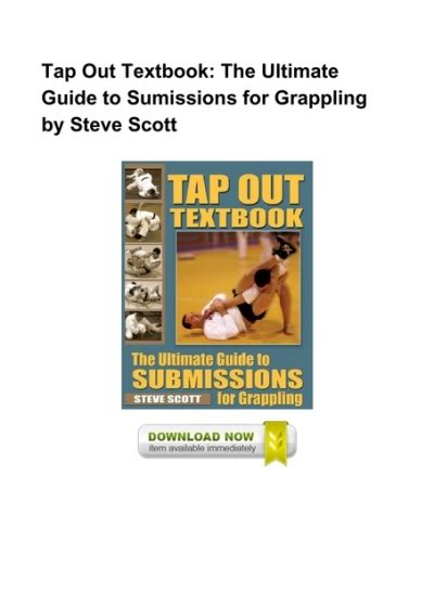 tap out textbook the ultimate guide to sumissions for grappling PDF