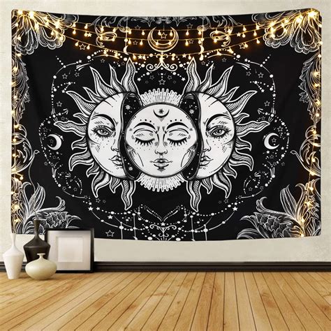 tapestry with sun