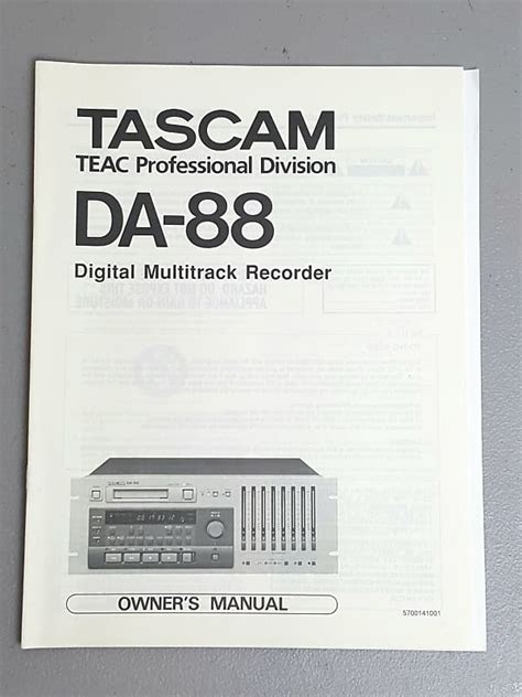 tascam da 88 manual Reader