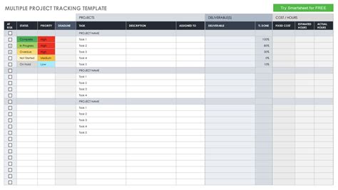 Task Tracking Excel Template
