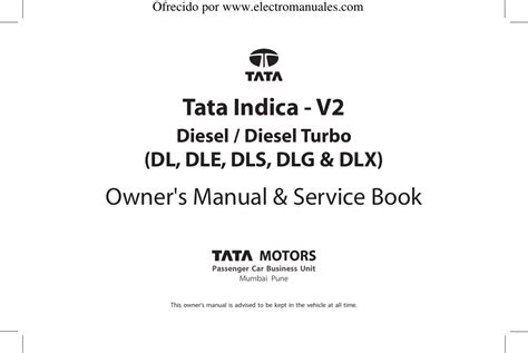 tata indica v2 manual PDF